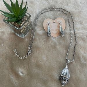 Brighton Silver Set..Necklace and Earrings